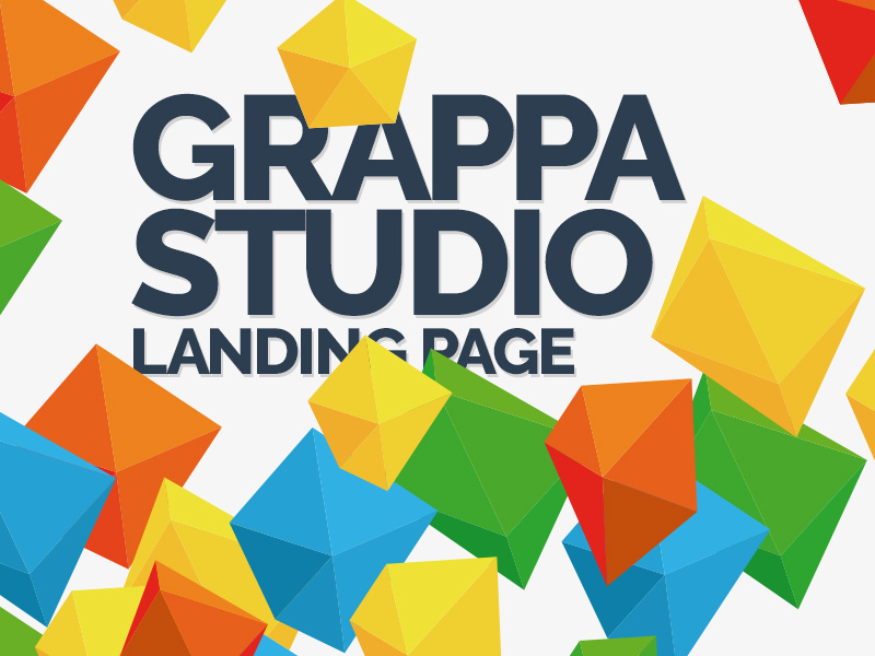 GrappaStudio colourful fresh homepage design portfolio landing page website grappa.sk grappastudio