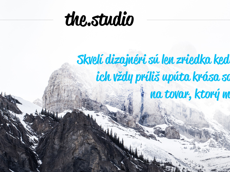 Web thestudio landing