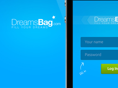 Dreamsbag.com app corporate design dreamsbag web