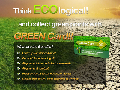 FREE Eco Flyer & Bonus Card bonus card ecology flyer print