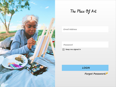 ThePlaceOfArt design ui web