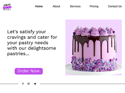 Cakes & more app design ui ux web
