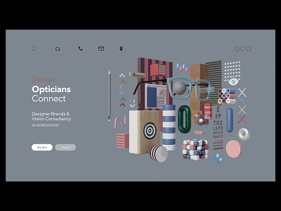 Opticians: Web illustration 3d animation branding design graphic design illustration logo motion graphics ui webillustration