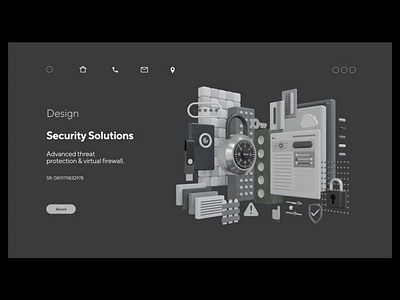 Security Solutions: Web illustration