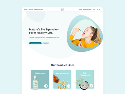 BioELife Homepage brand identity branding design graphic design health and wellness products ui ux webdesign