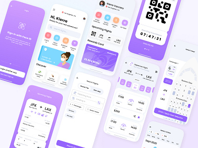DragonFly account page airline app airplane boarding pass brand identity branding design flight search graphic design illustration ios app design mobile app ui