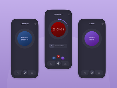 SOS Alert alert design emergency emergency app help help app mobile mobile app design mobile ui sos sos buttons ui user experience design user interface design ux