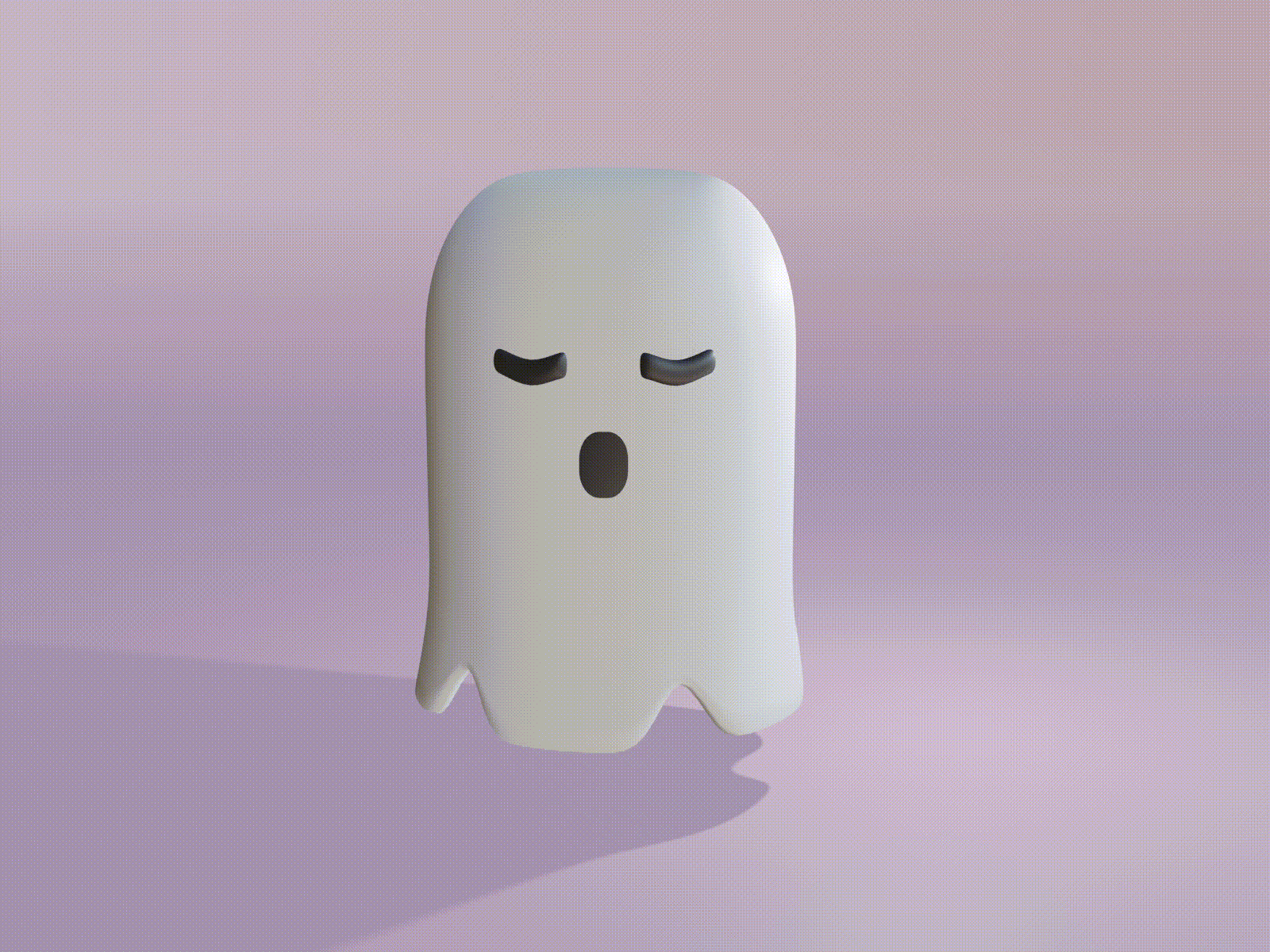Sleeping Ghost 3d 3d animation 3d art 3d artist 3d modeling blender