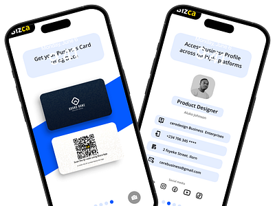 E-Business Card businesssapp qrcode ui