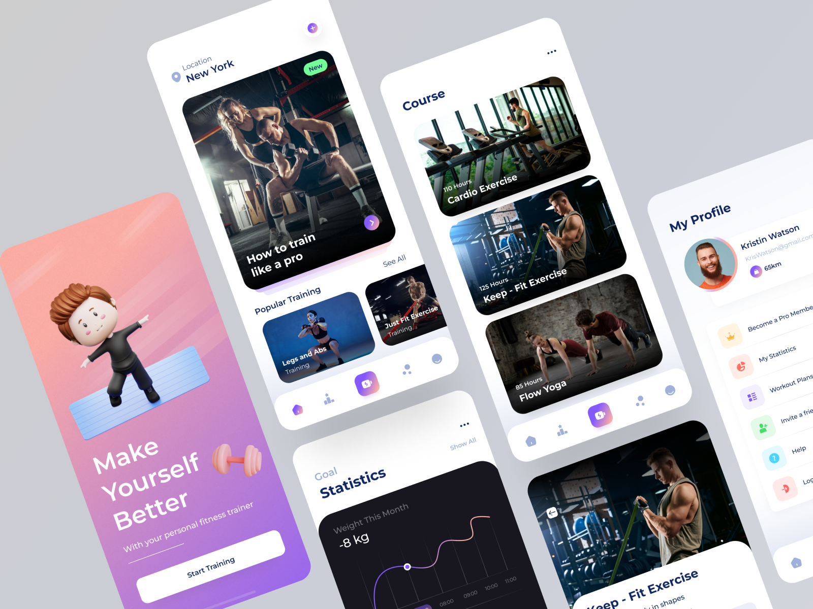 Fitness Coach App by Applligent Technologies on Dribbble