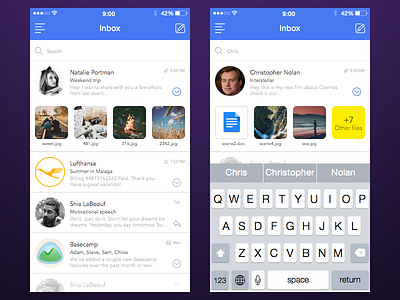 Mail App [Inbox+Search] 