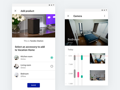 Smart Home Concept with Material 2.0 android app design google material material design modern ui ux white