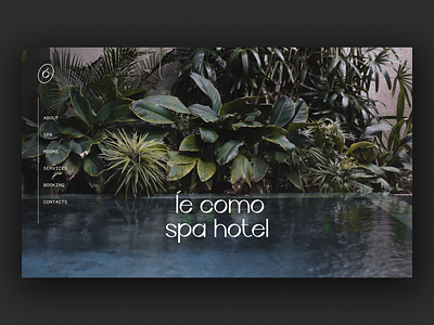 Spa Hotel clean design hotel minimalism ui web