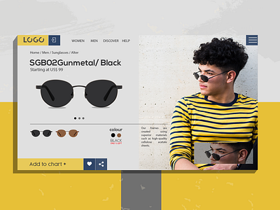 User Interface Design of online store of glasses adobe adobexd creative dailyui designinspiration dribbble graphicdesign ui uidesign uitrends userexperience userinterface ux webdesign