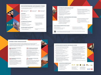 Design of a brochure for MSM Language School in the CR