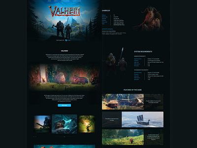 Valheim - PromoSite design