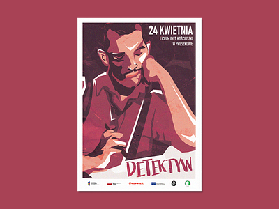 MOVIE POSTER "DETEKTYW" art artwork artworks cinema cinematography design designer detektyw film kalinowski movie school ui ux