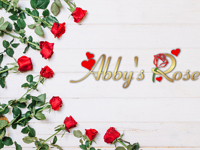 Abby s Rose custom logo dancing logo design logo design minimal logo
