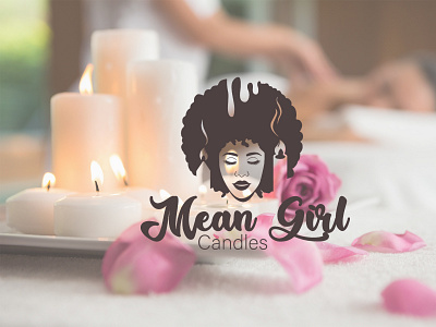 Mean Girl candel Logo beauty beauty logo branding custom logo dancing logo design illustration logo design minimal logo vector