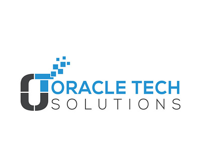 ORACLE TECH sOLUTIONS branding custom logo design logo design minimal logo tech logo technical technology