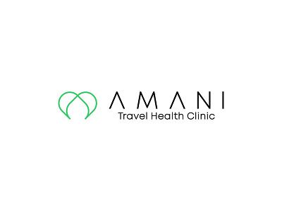 AMANI Travel Health Clinic logo branding custom logo design logo logo design minimal logo