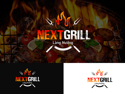 NextGrill BBQ Logo bbg bbq logo brand logo branding custom logo design logo logo design minimal minimal logo vector