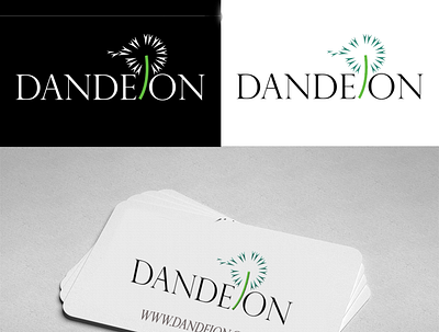 dandeion art brand branding businesscard design drawing graphic design illustration illustrator logo vector