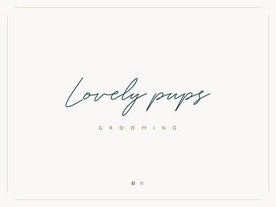 Lovely Pups branding dog grooming dog logo dogs dogstudio grooming instagram logo puppies puppy