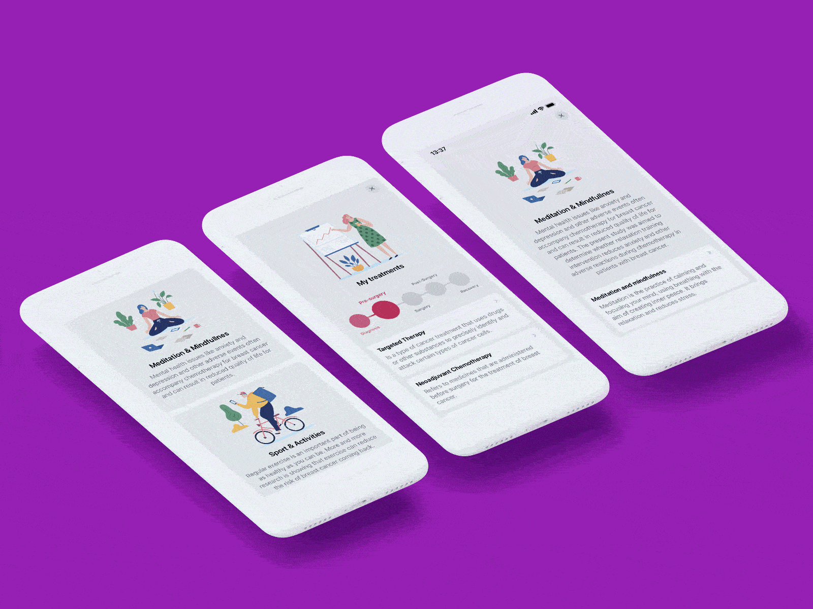 Odyssey: My Journey - App Design app app design czechdesign healthcare illustration ios app mobile