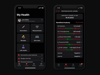Online Ambulance - Dark Mode app design app development czechdesign dark mode doctor doctor app health app healthcare ios app mobile app ui