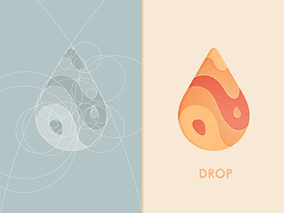 Drop brand construction drop illustration lllustrator logo vector yoga yp © yoga perdana