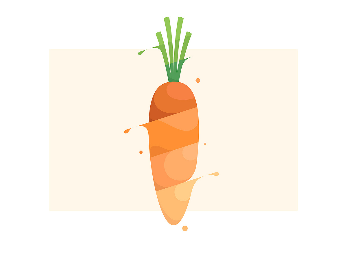 Графически логотип морковка