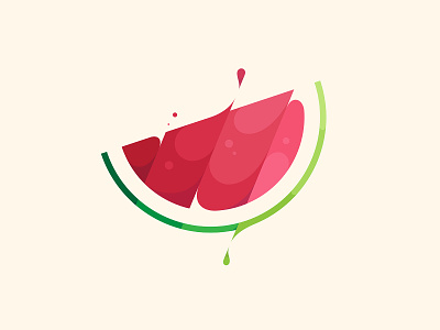 Watermelon brand branding design flat illustration fresh fruit icon identity illustration logo logo design logo designer mark symbol vector water watermelon