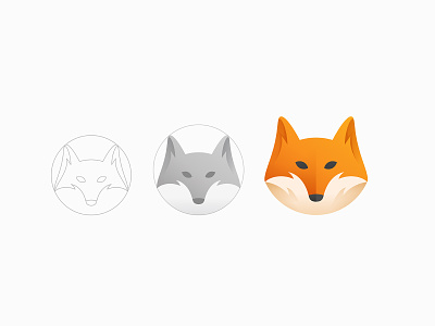 fox app icon brand brand design branding clean logo fox gradient logo graphic design identity logo logo design logo vector mark mascot moblie modern logo simple logo symbol visual identity