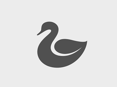 Swan + leaf