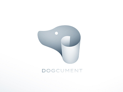 Dogcument branding document dog logo paper pet