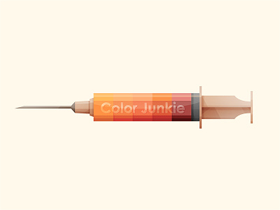 Color Junkie color junkie icon illustration injection logo type yp © yoga perdana