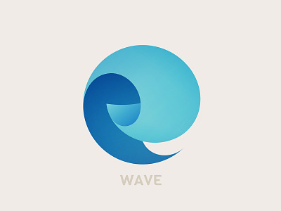 Wave branding icon logo sea water wave