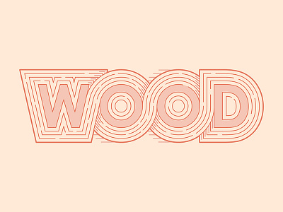 WOOD illustration line art logo wood yp © yoga perdana