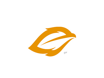 Feather Bird bird branding eagle feather icon logo mark modern orange simple symbol