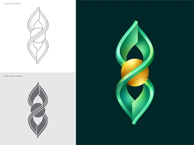 Logo Concept 3d branding bronze chrome clean copper design gold gradient iron jewel logo medal metal metalic modern plate shiny technology vector