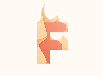 Flame f fire flame illustration logo type yp © yoga perdana