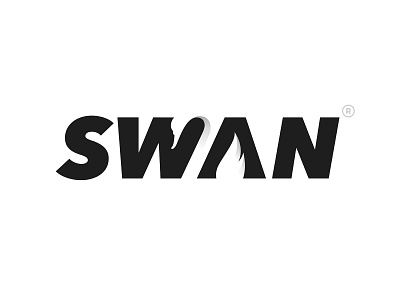Swan Logotype animal branding design illustration logo mark swan type typography