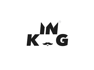 King Logotype branding crown design king logo type typography