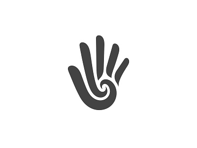 Hand Logo clean hand icon identity logo mark minimal modern simple symbol