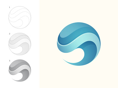 Wave Logo By Yoga Perdana Logo Designer On Dribbble