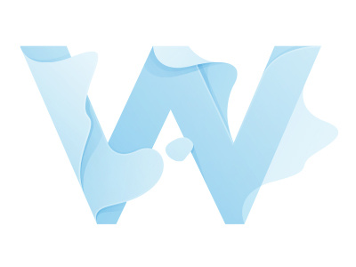 Wet illustration logo type w water wet yp © yoga perdana