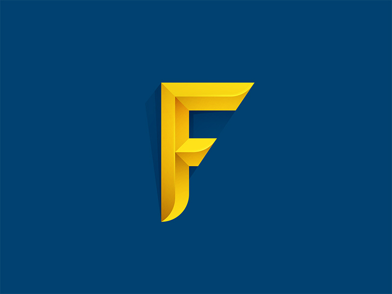 Faria.Co Logo gold www.faria.co logo faria © yoga perdana vector project logo yp