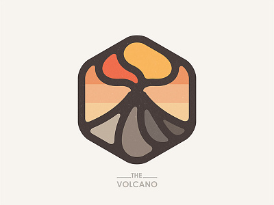 The Volcano logo volcano yp © yoga perdana