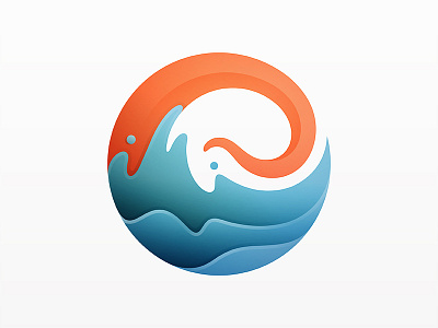 Wave + Tentacle Logo logo yp © yoga perdana